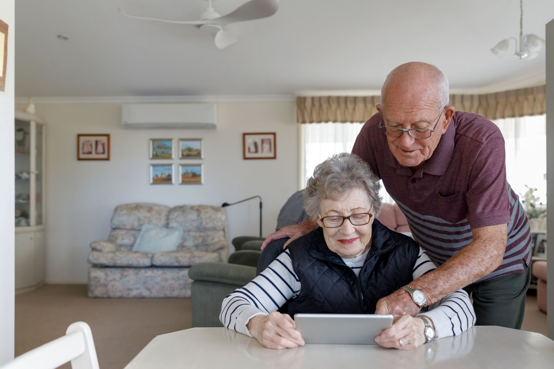 Couple enjoying the retirement lifestyle at an Ageing in Place village